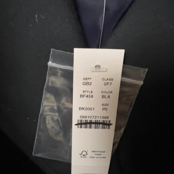 J.Crew Womens $348 Petite New Icon Trench Coat Black Size P0 BF458 - Picture 12 of 13